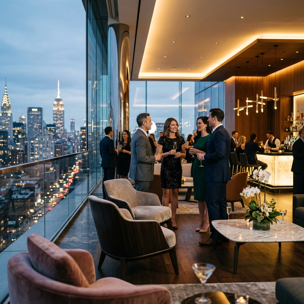 Cóctel corporativo / Corporate cocktail lounge